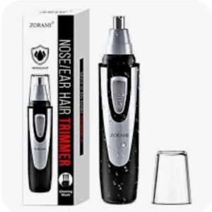 Zorami Nose Ear Hair Trimmer Waterproof Black Silver OS New Sealed